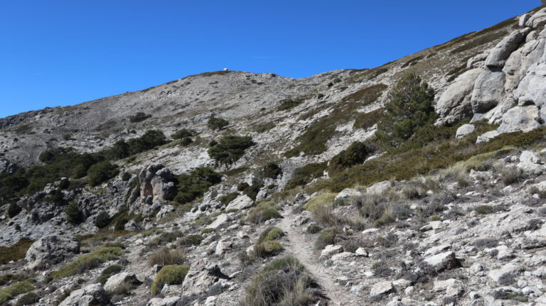 Wegspur Richtung Refugio de Miramundos