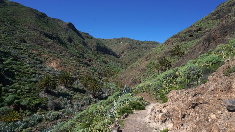 Querung des Barranco de la Guancha