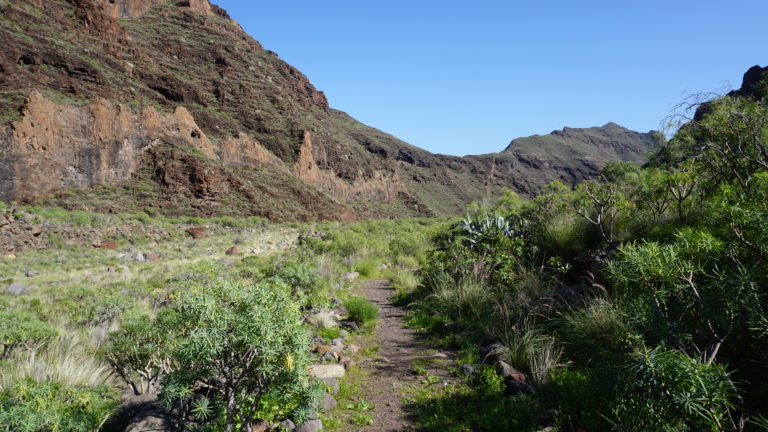 Weg im Barranco de Juan de Vera