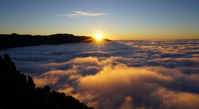 Sonnenuntergang am Mirador de Jinama