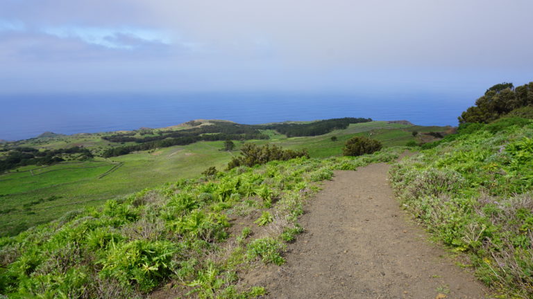 Weg zum Mirador de Bascos