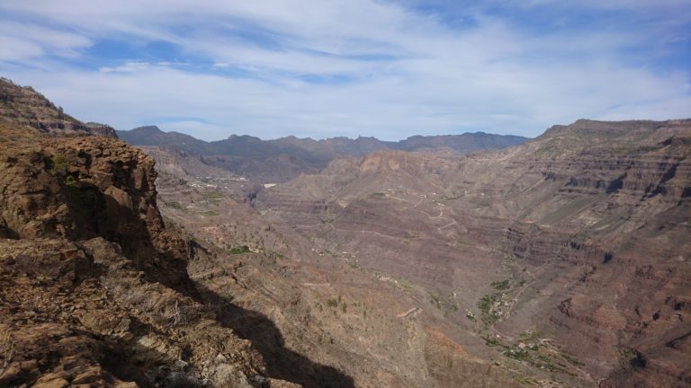 Blick in den Barranco Arguineguin vor dem Degollada de Cortadores