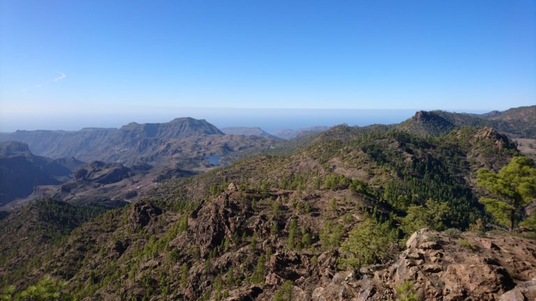 Blick zur Embalse de la Cueva de la Niña