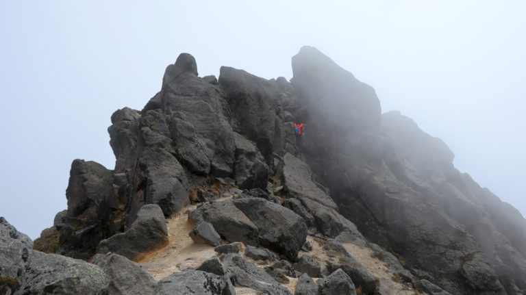 Kletterstelle zum Hauptgipfel