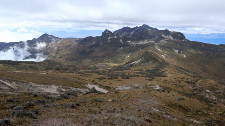 Blick zum Rucu Pichincha beim Rückweg