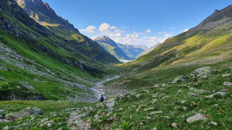 Abstieg durch das Klostertal zum Silvretta-Stausee