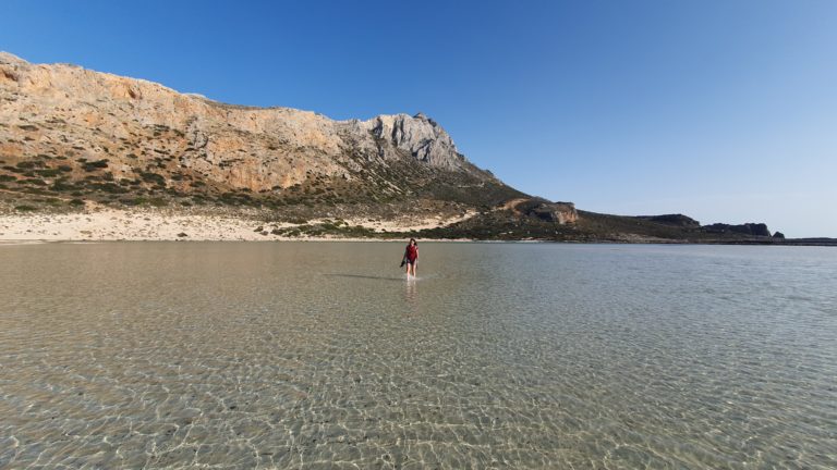 Das Wasser in der Lagune ist nur wenige cm hoch und riecht nicht sonderlich angenehm.