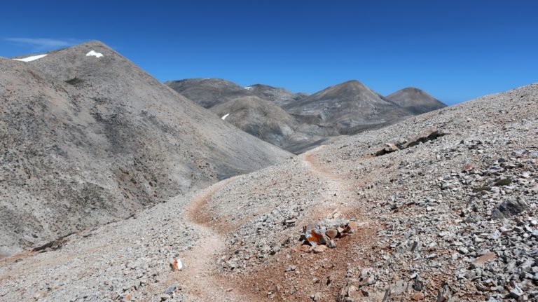 Der Weg ist vorbildlich markiert.