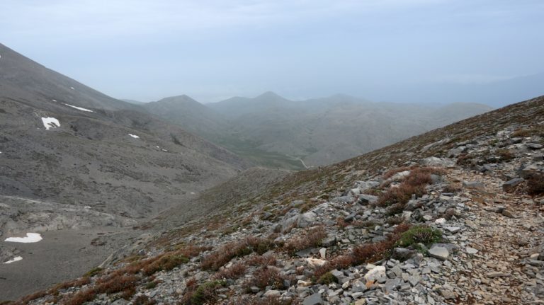 Trübe Aussichten auf dem Geröllrücken