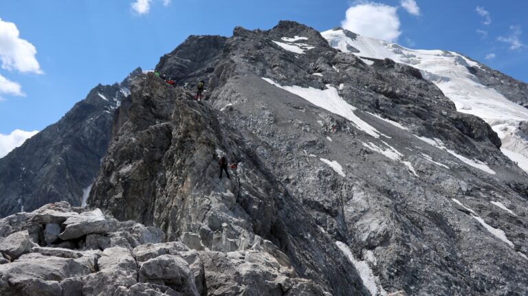 Abseilstau an der IIIer Stelle