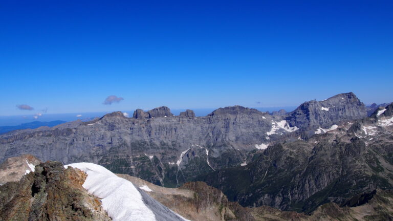 Blick zum Titlis und den Wendenstöcken