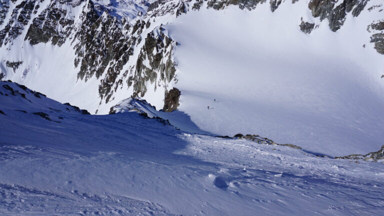 Tiefblick auf das Jamjoch
