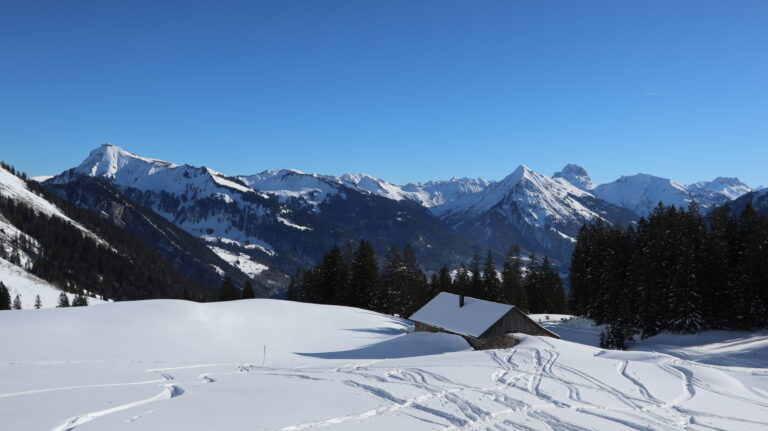 Ausblick von der Edelweisshütte