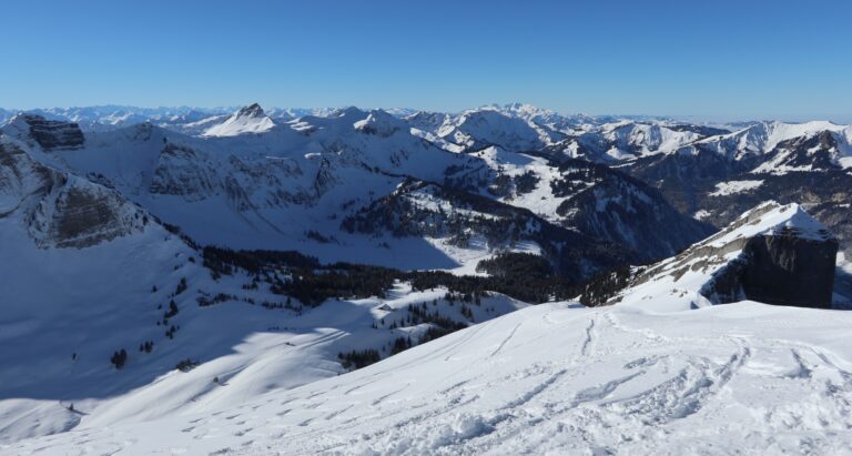 Tiefblick auf die "Obere Alpe"