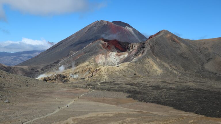 Rückblick auf den Abstieg vom Red Crater