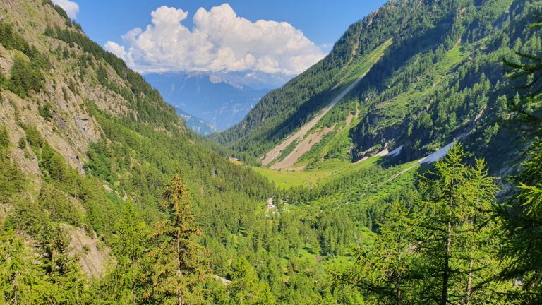 Blick ins Vallon de Van beim Aufstieg