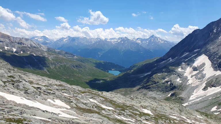 Blick vom Col d'Aussois Richtung Plan d'Amont See