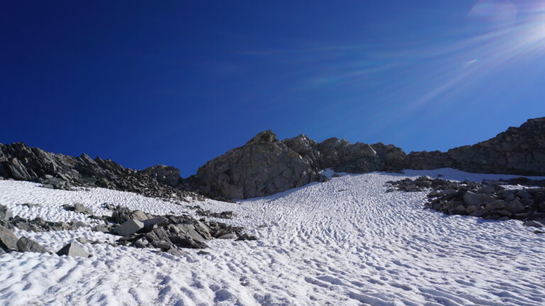 Bald an der Scharte angelangt
