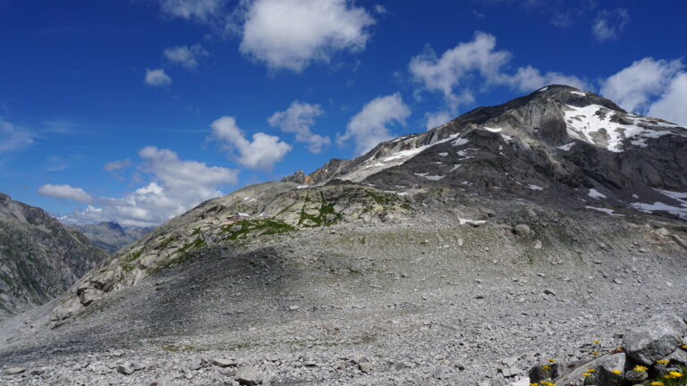 Das Schottertal südlich der Capanna del Forno