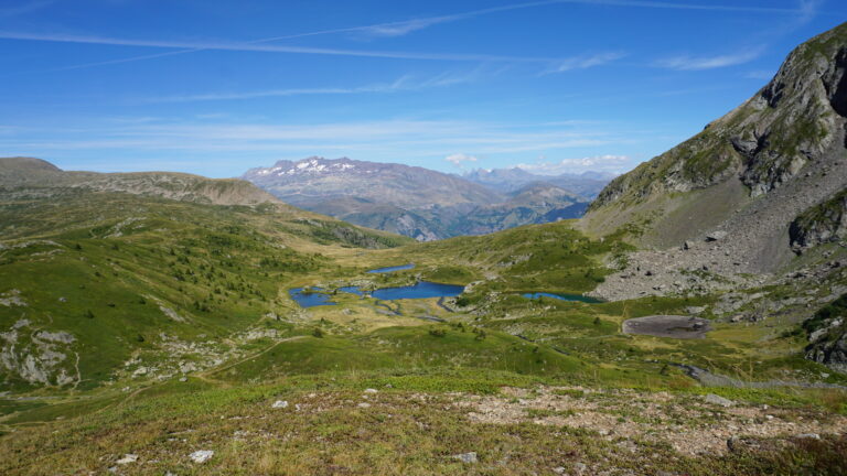 Rückblick auf das Plateau des Lacs