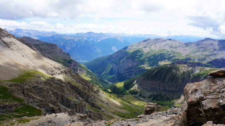 Blick ins Vallon de Couleau vom Col de Rougnoux