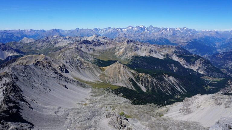 Blick zum Écrins-Massiv