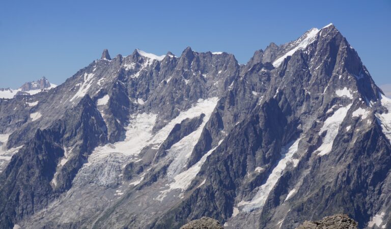 Zoom zu den Grandes Jorasses