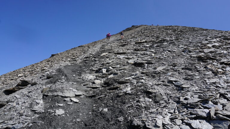 Im steilen Schlusshang