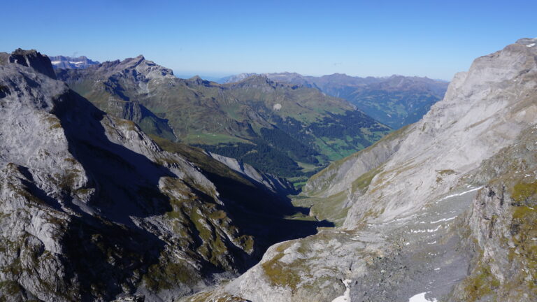 Blick in das Abstiegstal