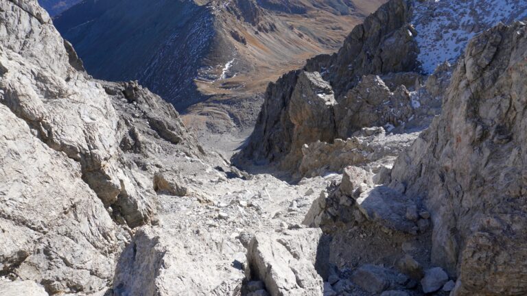 Tiefblick in die Rinne