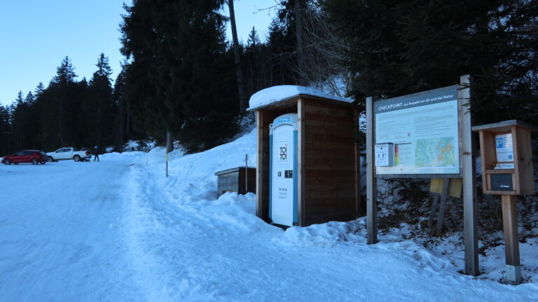 Parkplatz Sattel in Furna Hinterberg