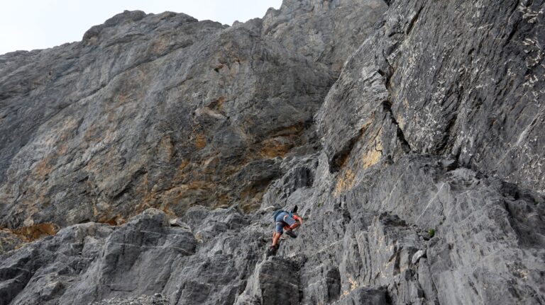 Kraxelspass am Beginn der Rampe