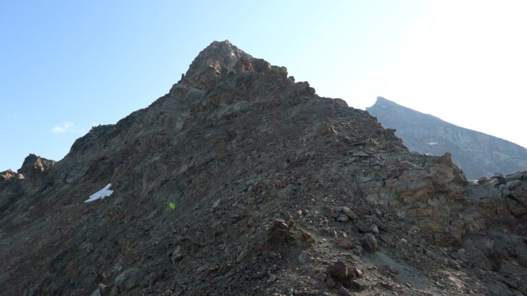 Beginn des neuen Klettersteigs am Col Ross