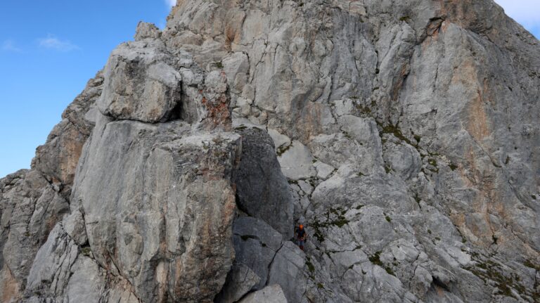 Auf dem Rückweg von der Sohmplatte zum Aussichtshügel mit Steinmann