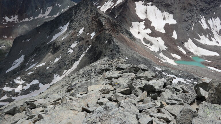 Abstieg über den Südgrat zum Passo dei Tre Cappuccini