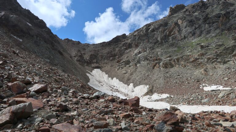 Abstieg Col d'Arbolle im Rückblick
