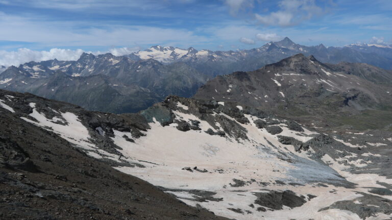 Seitenblick zum Rest des Glacier de Tessonet