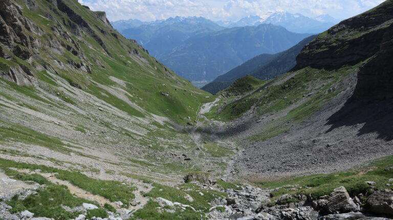 Abstieg auf das Plan Coupel