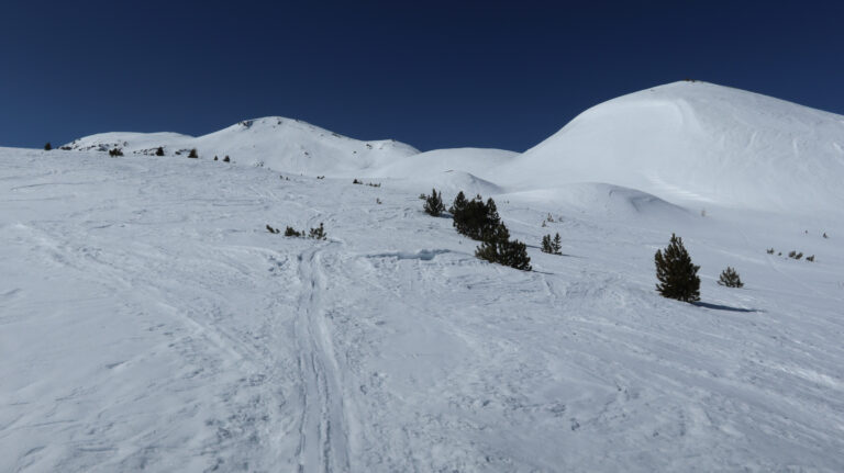 Flachere Zone gegen 2400 m