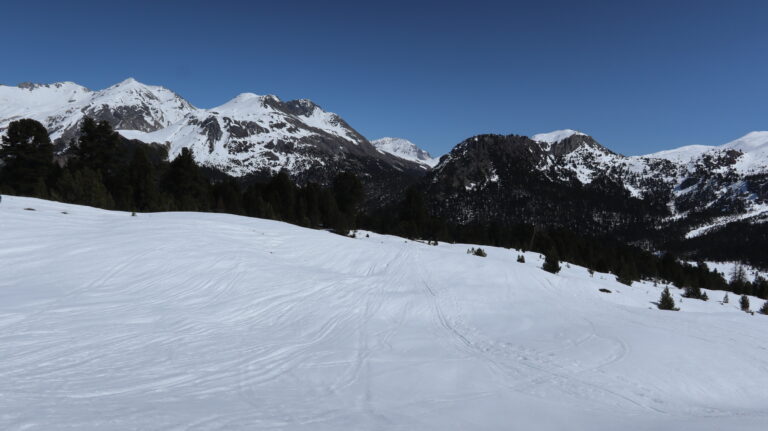 Abfahrt von der Alp Buffalora