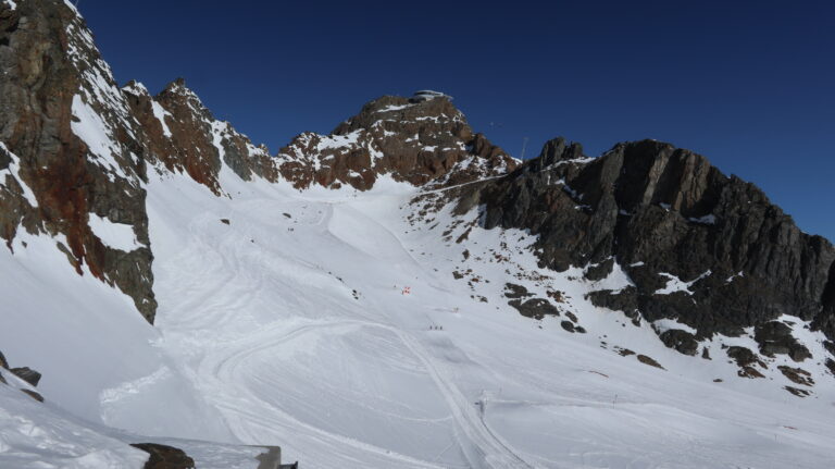 Querung zum Mittelbergjoch im Rückblick