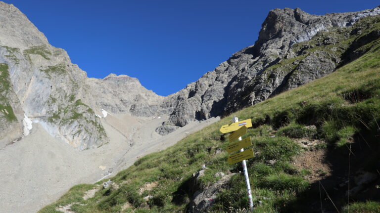 Abzweig in die Gasillschlucht