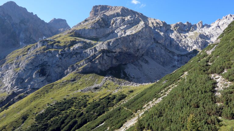 Rückblick zur Augsburger Hütte