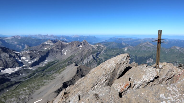 Gipfelkreuz der Haute Cime