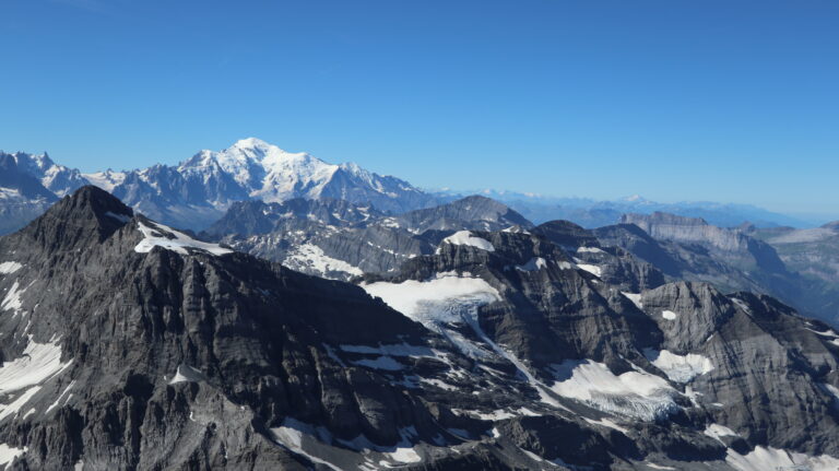 Blick zum Mont Blanc