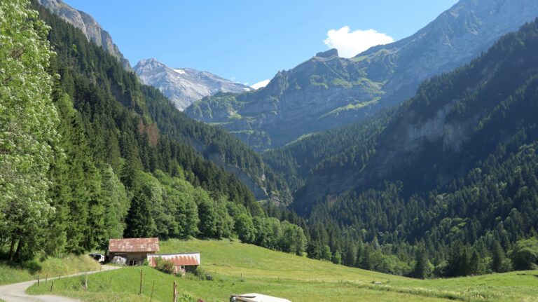 Rückblick von La Luy in die Saufla-Schlucht