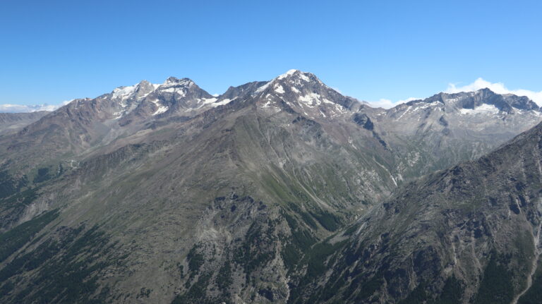 Fletschhorn, Lagginhorn, Weissmiess und Pizzo d'Andolla