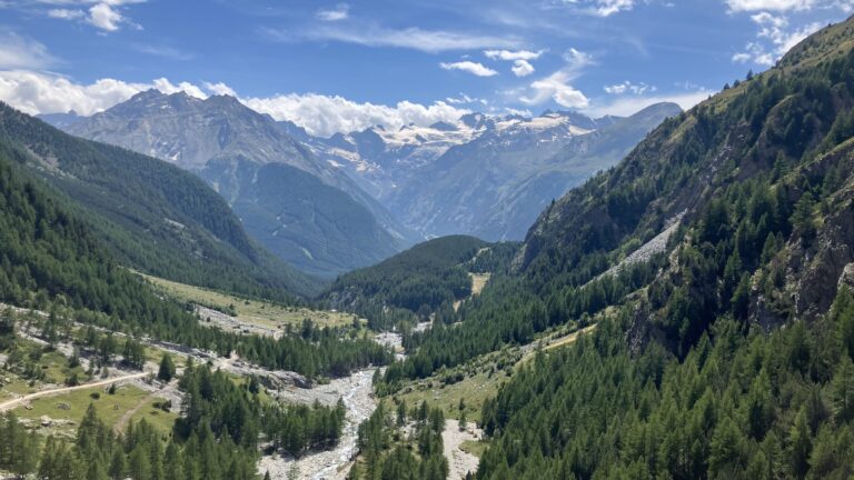 Blick ins untere Vallon du Grauson
