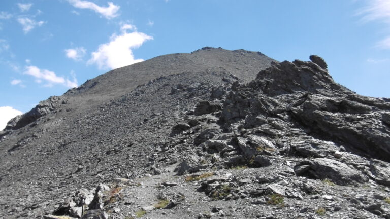 Am Colle Ramiere, Blick Richtung Gipfel