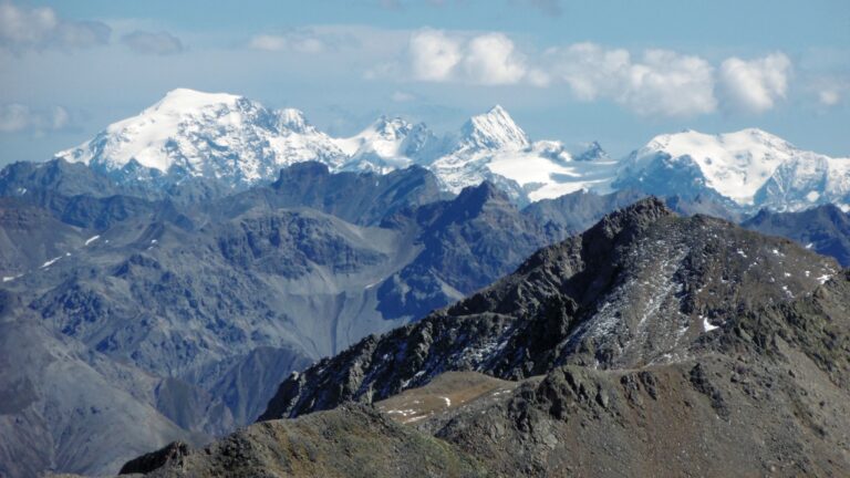 Zoom zum Ortler, Gran Zebru und Monte Cevedale